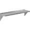 Amgood 12 in. x 48 in. Stainless Steel Wall Shelf With Squared Edge AMG WS-SQ-1248 - alternate 1